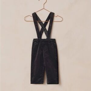 Black velvet suspenders